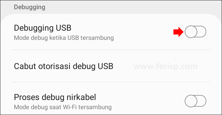 Cara Mengaktifkan USB Debugging di HP Samsung