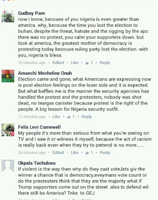 Jonathan Tells Americans To Stop Protesting Against Trump. Nigerians React