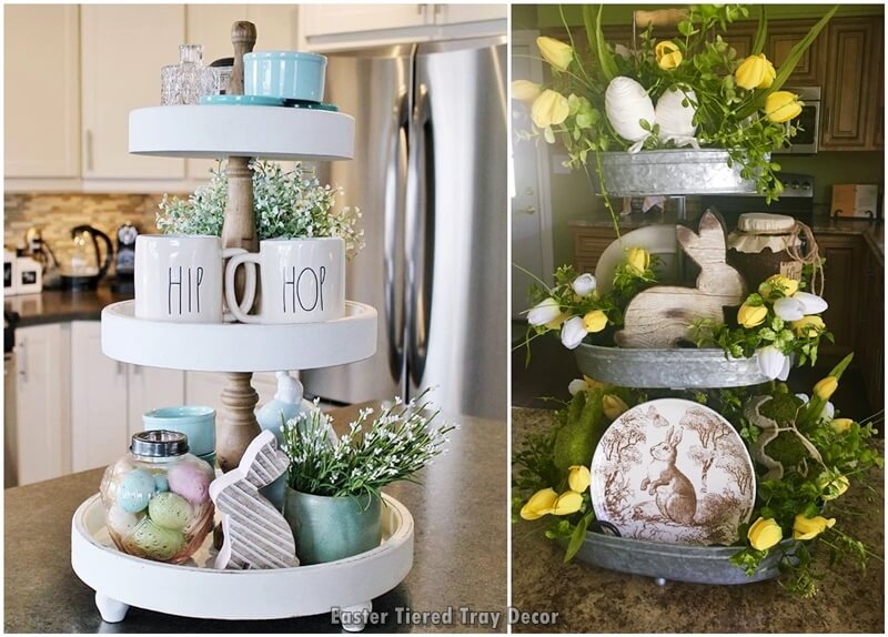 Easter, Tiered Tray, Decor Ideas