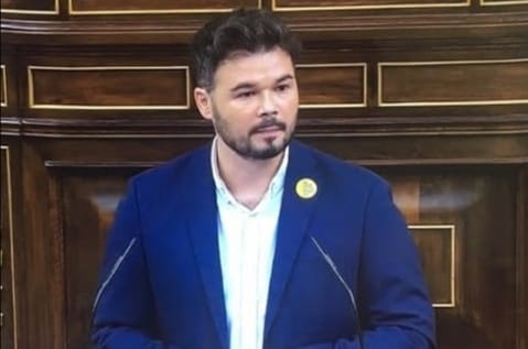  Gabriel Rufián : "Vetar que se pueda investigar a la monarquía  no es sentido de estado, es sentido de la 'omertà' y de la impunidad"