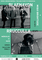 Concierto de Blaenavon, Rrucculla y Miqui Brightside en Siroco