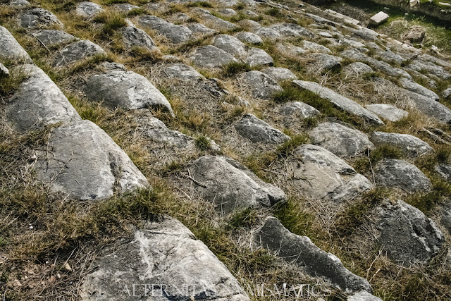 Detalle de los graderíos del estadio 