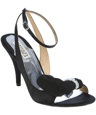 black satin 'Dylan' jeweled sandals