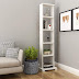 A10 Shop Alpha Lite Bookshelf & Display Cabinet with 5 Shelf, 54" high (Frosty White)(table)