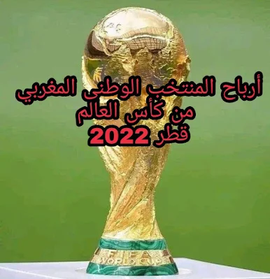 أرباح المنتخب الوطني المغربي من كأس العالم لكرة القدم قطر Qatar 2022 FIFA World Cup Qatar 2022