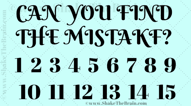 Observation Test: Find the Mistake Visual Puzzles-3