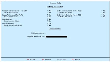 Tally Erp9 Accounting, Inventory and Taxation Features