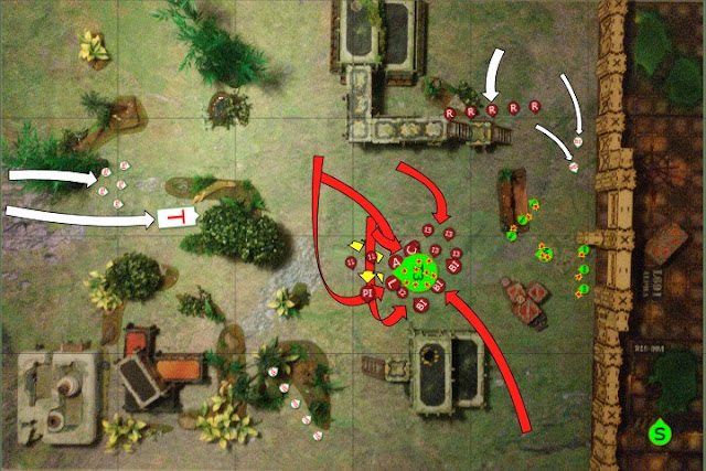 Warhammer 40k battle report - Vigilus Defiant - Crucible of War - Storm the Lines: Tyranids vs Space Marine Primaris Salamanders - 1500 points
