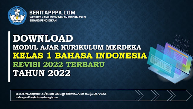 Download Contoh Modul Ajar Bahasa Indonesia Kelas 1 Kurikulum Merdeka Revisi 2022/2023