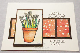 Crafting Forever, Stampin' Up!, Hand Stamped, Watercolored, Handmade Card