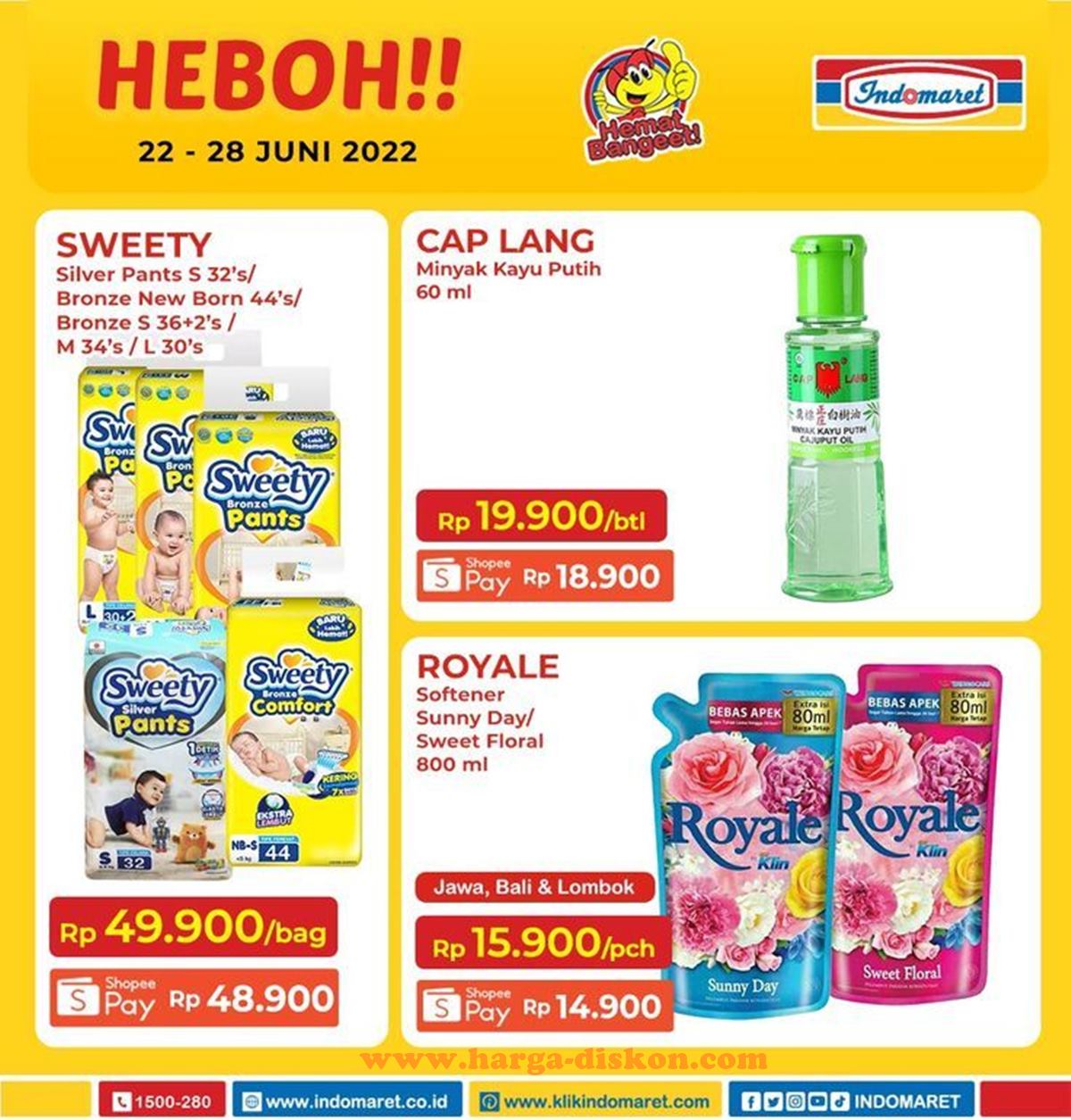 Promo Heboh INDOMARET dan Product of The Week 22 - 28 Juni 2022