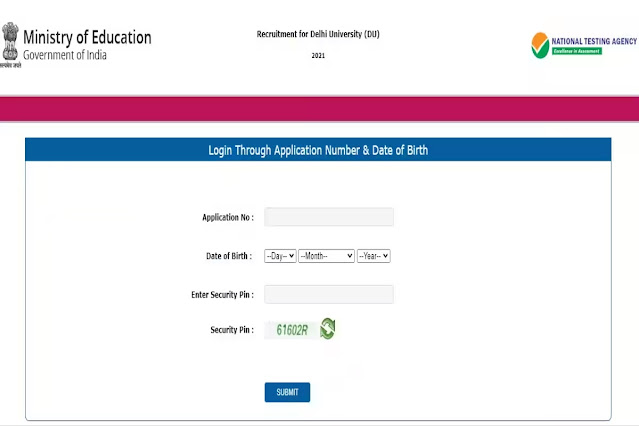 DU Non-Teaching Recruitment Examination 2021