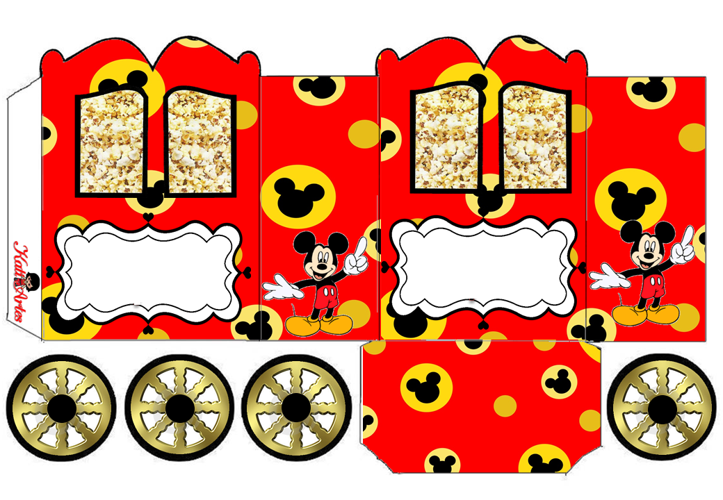 Download Mickey Mouse Princess Carriage Shaped Free Printable Box Oh My Fiesta In English