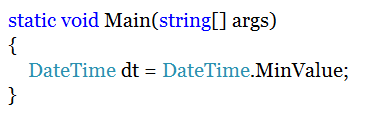 Assigning default value to DateTime