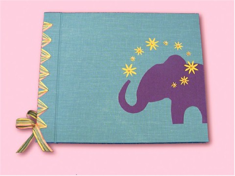 Turquoise Vintage Nautical Wedding Turquoise Elephant Baby Book from Hiccup