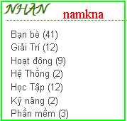 Xoá số đếm bài trong Label widget Categories by: http://namkna.blogspot.com/