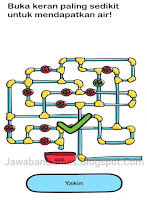 Kunci Jawaban Brain Out Level 130: Buka Keran Paling Sedikit Untuk Mendapatkan Air!