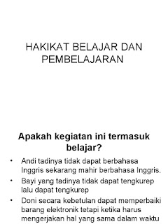 hakikat belajar