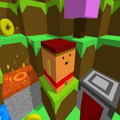 Have fun playing Blocky Rush Downhill online at friv 5!