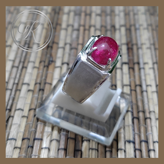 CINCIN PRIA PERAK 925 BATU RUBY