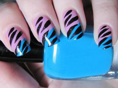 Zebra nail designs ideas