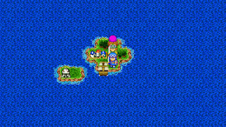 Zahan, a tiny fishing village in Dragon Quest II.