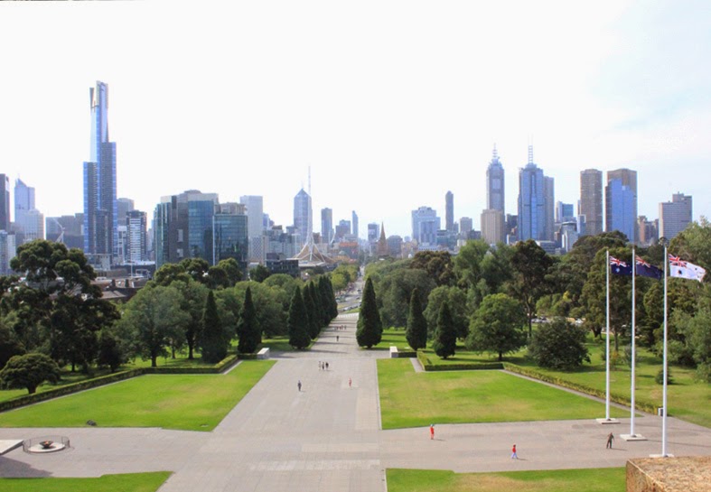 Visiting the Shrine of Remembrance