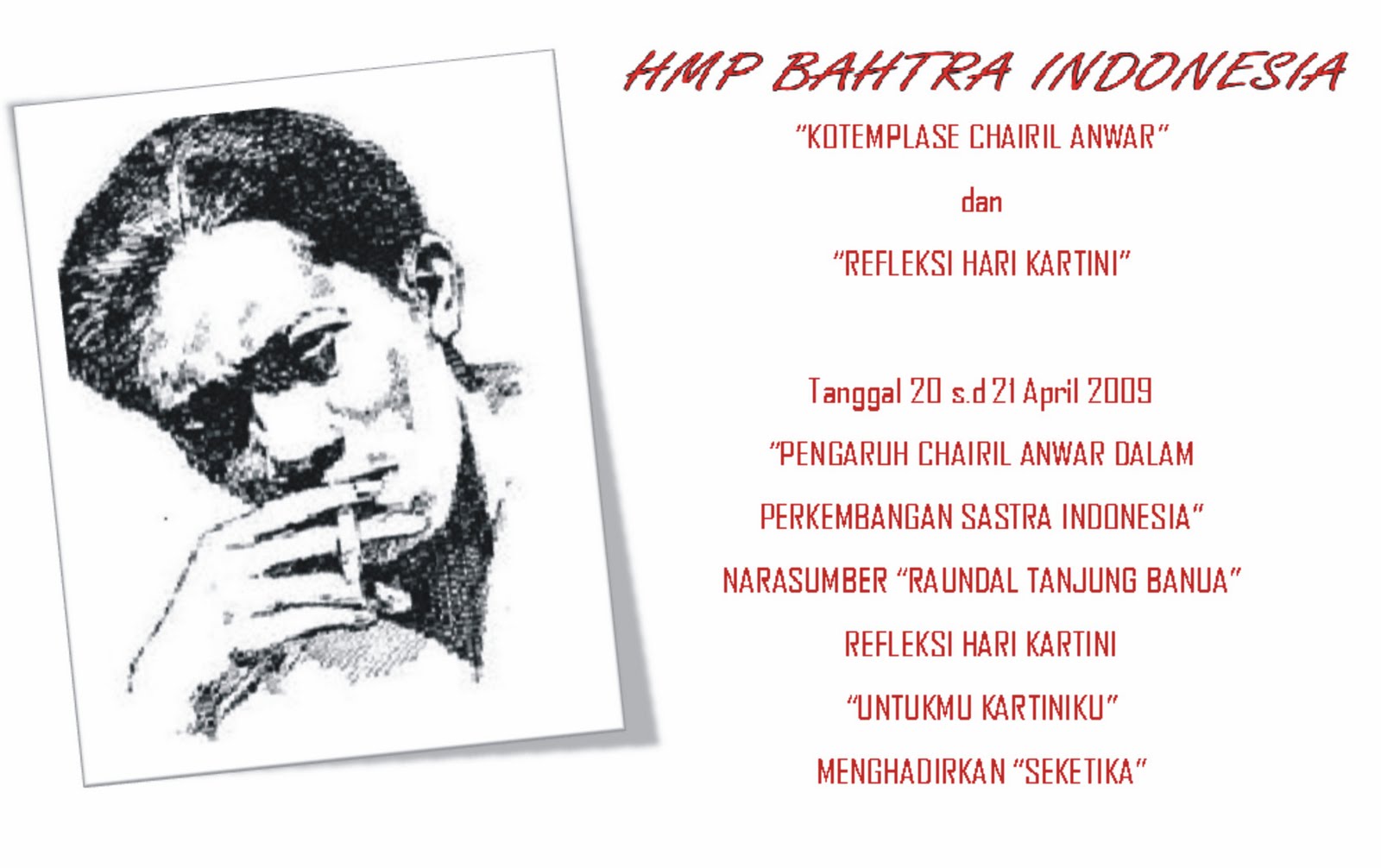 Bulan Chairil Anwar Hari Kartini 2009 HMP Bahtra 