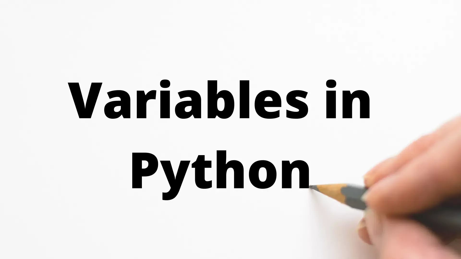 variable in python variable in python