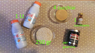 ciotoline contenenti gli ingredienti utilizzati per la preparazione del milchreis