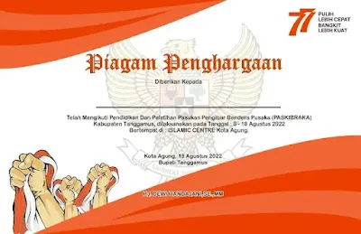 Piagam Penghargaan 17 Agustus 2022