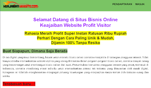 Dapatkan Penghasilan Tambahan Dengan Bisnis Online Bersama Keajaibanwebsite
