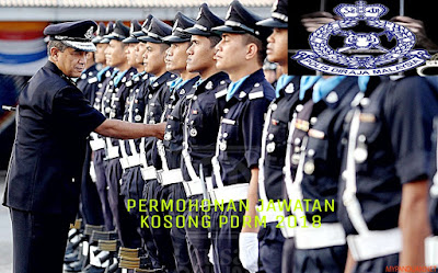 Permohonan Jawatan Kosong Polis DiRaja Malaysia PDRM 2018 Online