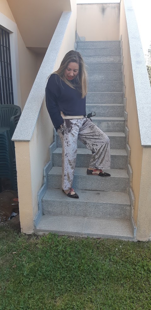 Pantalón culotte terciopelo 