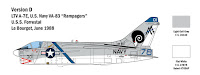 Italeri 1/48 A-7E CORSAIR II (2797) Colour Guide & Paint Conversion Chart