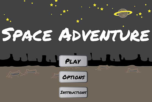 2D game menu screen