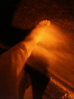 Foot in the River... ugh... Rapid