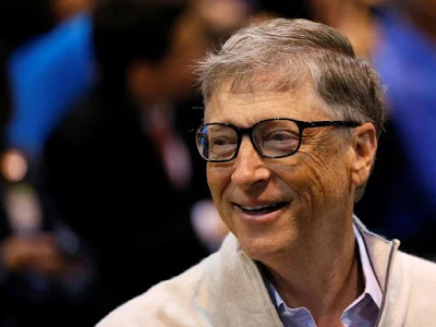 Bill Gates gives money away