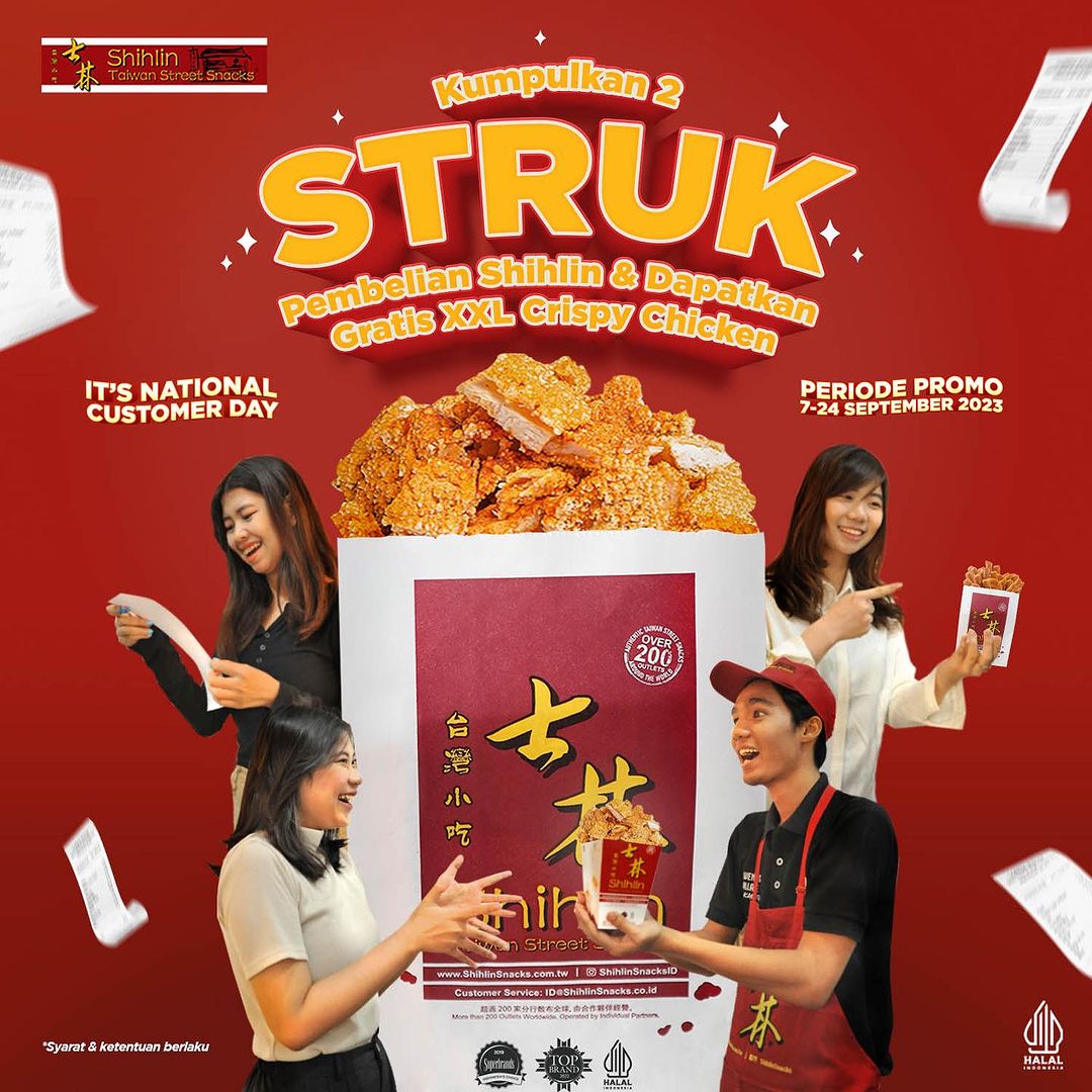 Promo Shihlin Gratis XXL Crispy Chicken