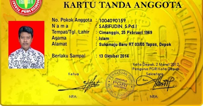 Cara Mendaftar Online Anggota PGRI Baru 2015  Situs 