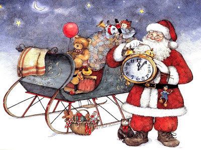 Santa Claus Cartoon Wallpaper