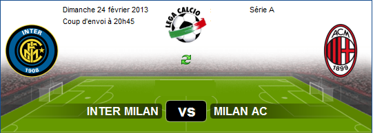 LIVE ALJAZZERA +1 :Regarder Match En Direct sur aljazeera sport Inter Milan vs Milan AC Le 24-02-2013 