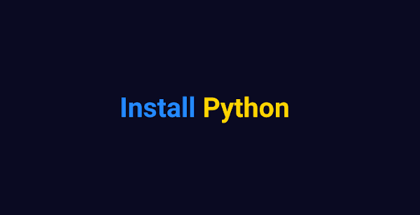 installing python