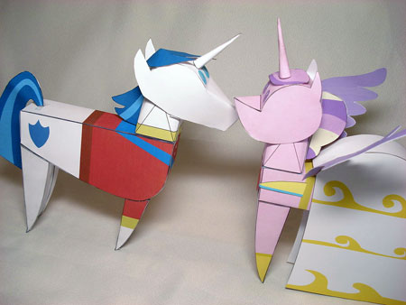MLP Princess Cadance Shining Armor Papercraft