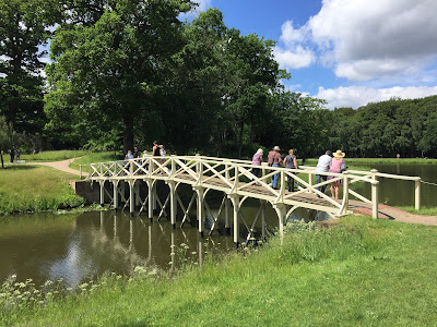 Bridge leading to grotto island, Painshill