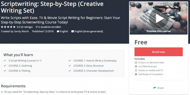 [100% Free] Scriptwriting: Step-by-Step (Creative Writing Set)