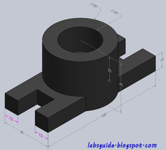 Solidworks practice exercise daigrams