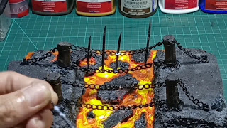 Making and Painting Lava Terrain for your Tabletop Games or Diorama