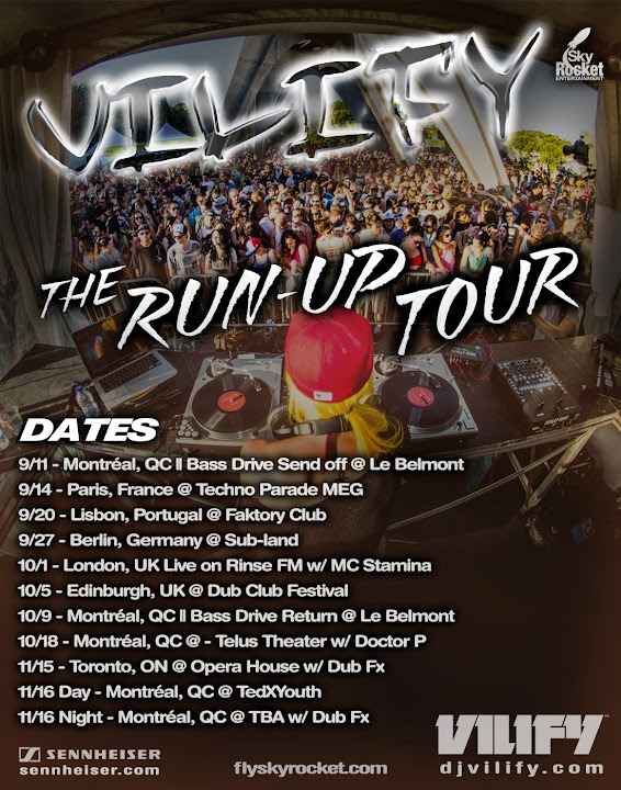 VILIFY Run Up Tour Dates Poster
