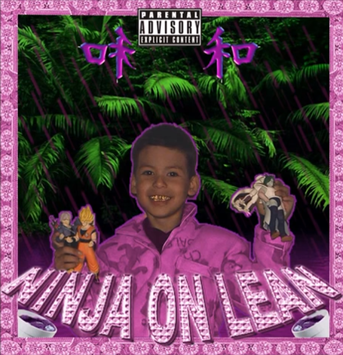 GU$TAVERA ao lado de Mc Igu fazendo magica com a mixtape 'Ninja On Lean ' em Chopped & Screwed